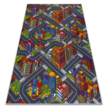 Tæppe børns GADER BIG CITY grå