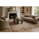 Tapis en laine NAIN Ornement, cadre, 1631/51655 gris / marron 