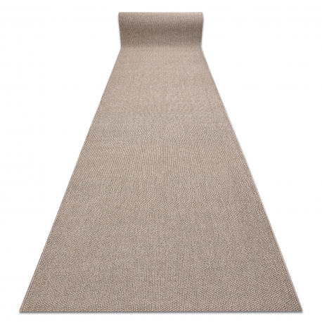Løper CASABLANCA LOOM brun, hempe, myk innendørs og utendørs 100 cm