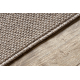 Løper CASABLANCA LOOM brun, hempe, myk innendørs og utendørs 100 cm