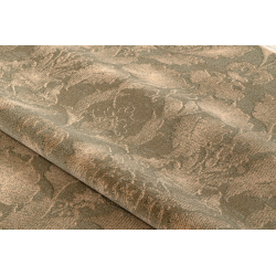 Wollteppich OMEGA DIUNA Blumen beige / grün