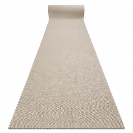 Løper CASABLANCA LOOM krem, hempe, myk innendørs og utendørs 120 cm