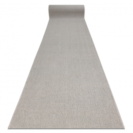 Løper CASABLANCA LOOM sølv, hempe, myk innendørs og utendørs 80 cm