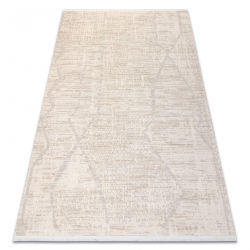 FROJE 1753 Boho Linien Teppich – Skandinavischer Stil, strukturiert, modernes creme / beige