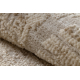 FROJE 1753 Boho linjer Matta – Skandinavisk stil, texturerad, modern kräm / beige