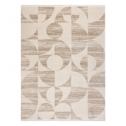FROJE 1773 Geometric Carpet – Scandinavian style, textured, modern cream / beige