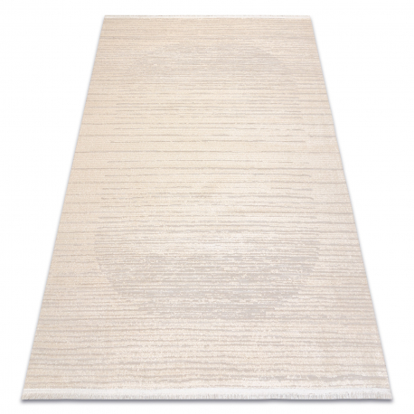 FROJE 3607 Lines Carpet – Scandinavian style, textured, modern cream / beige