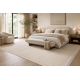 FROJE 3614 Linjer, ram Matta – Skandinavisk stil, texturerad, modern kräm / beige