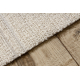 FROJE 3614 Lines, frame Carpet – Scandinavian style, textured, modern cream / beige