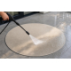 Tapis CASABLANCA LOOM cercle crème, bouclé, doux intérieur et extérieur