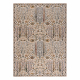 Tapis en laine NAIN Fleurs, cadre 1639/51333 beige / bleu
