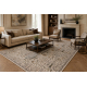 Tapis en laine NAIN Fleurs, cadre 1639/51333 beige / bleu