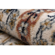 Tapis en laine NAIN Fleurs, cadre 1639/51333 beige / bleu