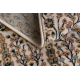 Tapis en laine NAIN Fleurs, cadre 1639/51333 beige / bleu