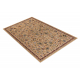 Wollen tapijt NAIN Ornament, frame 1642/51355 beige / kastanjebruin