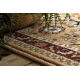 Wollen tapijt NAIN Ornament, frame 1642/51355 beige / kastanjebruin