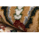 Matta Ull NAIN Ornament, ram 1642/51355 beige / rödvin