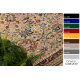 Wollen tapijt NAIN Ornament, frame 1642/51355 beige / kastanjebruin