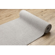 Moquette CASABLANCA LOOM argent, bouclé, doux, intérieur et extérieur
