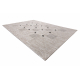Sisal tapijt SISAL FLOORLUX 20079 BLOEMEN VIERKANTEN zilver / zwartkleuring - TWEEDE-KLASSE PRODUCT