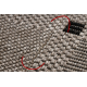 Covor sisal Floorlux 20079 Pătrat argintiu si negru - SECUNDAR-COTATI PRODUSUL