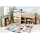 BAMBINO 2160 washing carpet Streets, Indian village, animals for children anti-slip grey - SECOND-RATE PRODUCT