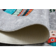 BAMBINO 2160 washing carpet Streets, Indian village, animals for children anti-slip grey - SECOND-RATE PRODUCT