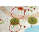 Tapis lavable BAMBINO 1165 zoo pour les enfants antidérapant beige - PRODUIT DE DEUXIÈME QUALITÉ