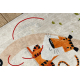 Tapis lavable BAMBINO 1165 zoo pour les enfants antidérapant beige - PRODUIT DE DEUXIÈME QUALITÉ