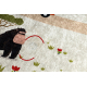 Tapis lavable BAMBINO 1165 zoo pour les enfants antidérapant beige - PRODUIT DE DEUXIÈME QUALITÉ