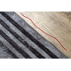 Tapis lavable MIRO 51325.805 Géométrique, lignes antidérapant - gris - PRODUIT DE DEUXIÈME QUALITÉ