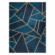 ANDRE 1173 covor lavabil mozaic, geometric anti-alunecare - turcoaz / aur - SECUNDAR-COTATI PRODUSUL