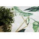 ANDRE 1168 Tapete Monstera sai, cubo antiderrapante - branco / verde - PRODUTO DE SEGUNDA GRAU