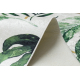ANDRE 1168 covor lavabil Monstera pleacă, geometric anti-alunecare - alb / verde - SECUNDAR-COTATI PRODUSUL