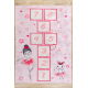 JUNIOR 51828.802 covor lavabil hopscotch, balerină pentru copii anti-alunecare - roz - SECUNDAR-COTATI PRODUSUL