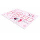 JUNIOR 51828.802 covor lavabil hopscotch, balerină pentru copii anti-alunecare - roz - SECUNDAR-COTATI PRODUSUL