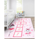 JUNIOR 51828.802 covor lavabil hopscotch, balerină pentru copii anti-alunecare - roz - SECUNDAR-COTATI PRODUSUL