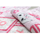 JUNIOR 51828.802 covor lavabil hopscotch, balerină pentru copii anti-alunecare - roz - SECUNDAR-COTATI PRODUSUL