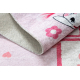 Alfombra lavable JUNIOR 51828.802 rayuela, bailarina para niños antideslizante - rosado - PRODUCTO DE SEGUNDA CLASE 