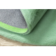 Tapis BUNNY cercle vert IMITATION DE FOURRURE DE LAPIN - PRODUIT DE DEUXIÈME QUALITÉ