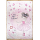 BAMBINO 2161covor lavabil Balerina, pisicuta pentru copii anti-alunecare - roz - SECUNDAR-COTATI PRODUSUL