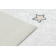 Tappeto lavabile BAMBINO 1278 Razzo spaziale per bambini antiscivolo - crema - PRODOTTO DI SECONDO GRADO 