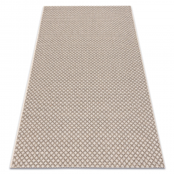 Килим шнуровий SIZAL FLOORLUX 50002 ромби шампанське / таупе