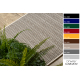 TAPIS EN CORDE SIZAL FLOORLUX 50001 Lignes champagne / taupe