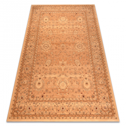 Ullmatta KASHQAI 4303 101 orientalisk, ram, blommor beige / laxfärg
