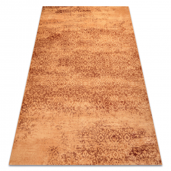 Tapis en laine KASHQAI 4341 100 oriental, ornement, vintage couleur saumon / bordeaux