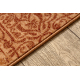 Wool carpet KASHQAI 4341 100 oriental, ornament, vintage salmon color / claret