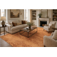 Wool carpet KASHQAI 4341 100 oriental, ornament, vintage salmon color / claret