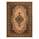 Preproga volna KASHQAI 4355 100 orientalski, okvir, ornament bež / zelena