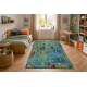 BAMBINO 61500 pestav vaip Linn, tänavatel lastele libisemisvastane - roheline / hall